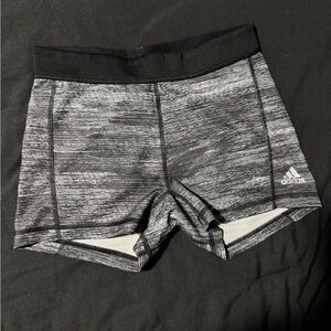 Adidas Techfit Black and Gray Shorts - Size S